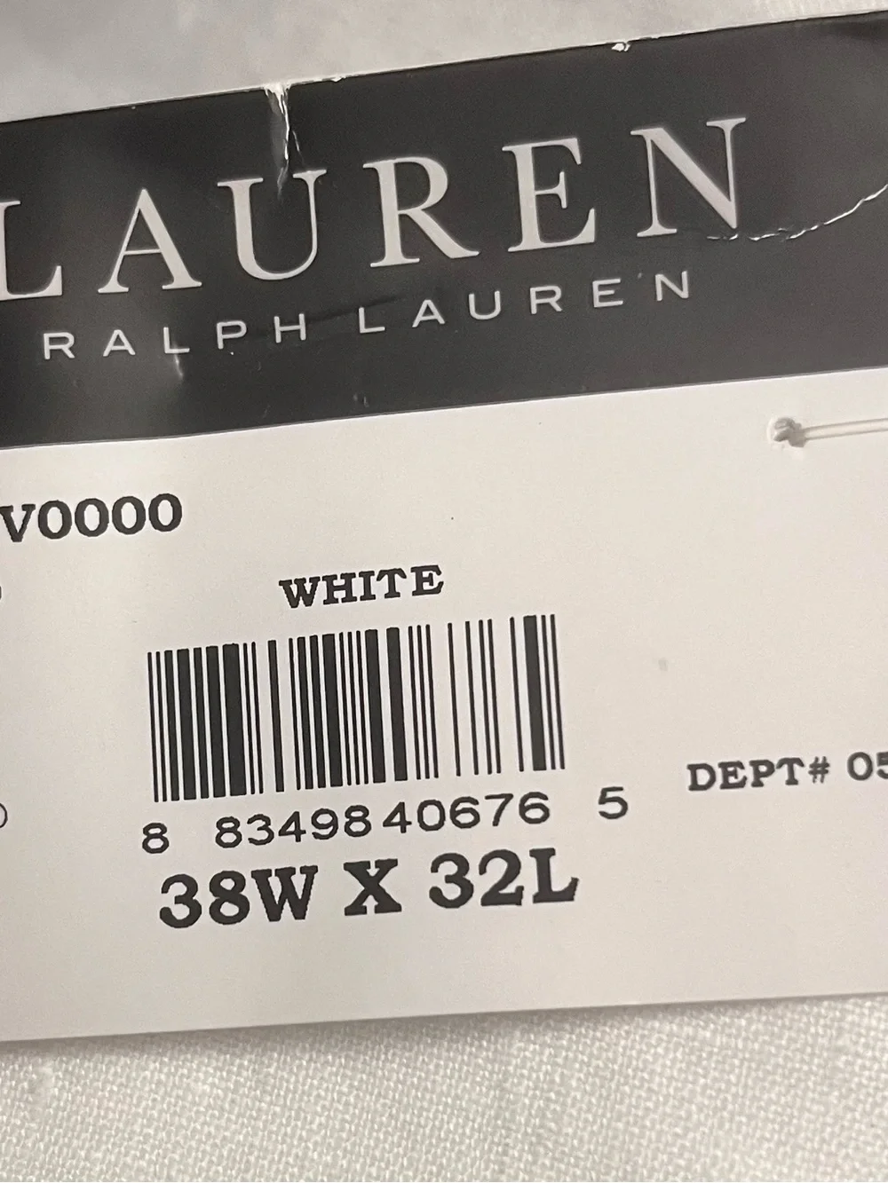 Ralph Lauren Men’s Edgewood White Linen Dress Trousers - Straight Leg